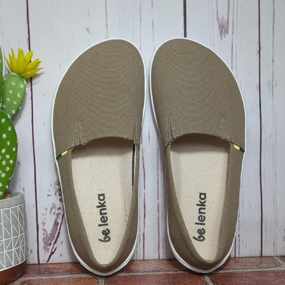 Be Lenka Bali Khaki Slip On Shoe Barefoot Unisex‎ Women 11 Men 10 Minimalist NIB